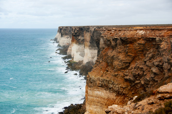 South Australia’s spectacular Bunda Cliffs.
