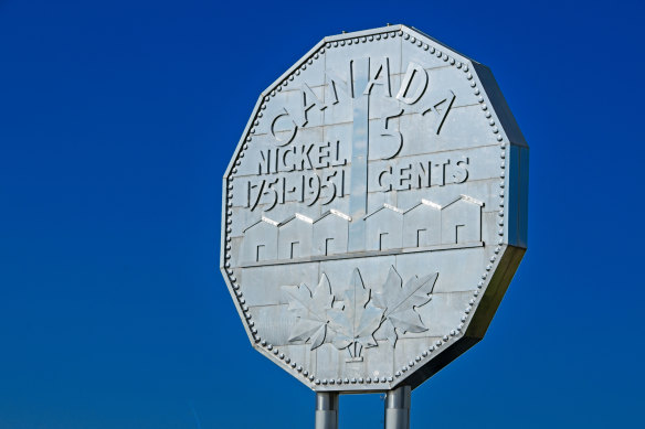 Canadian big things are the world’s dullest objects. Exhibit A: The Giant Nickel Monument in Sudbury, Ontario,
