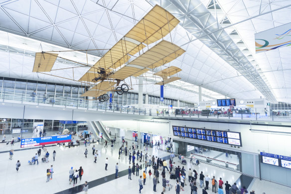 Hong Kong International – gradually getting back to full speed with passenger numbers.