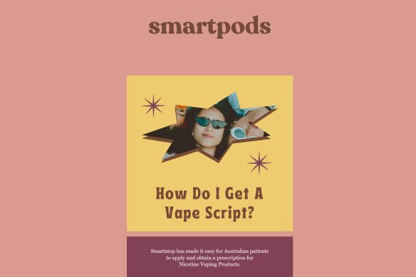 A marketing email sent to Smartpods’ customers.
