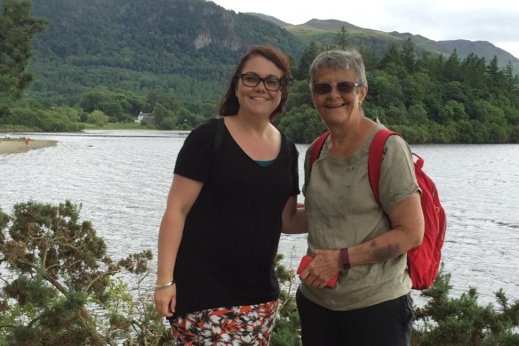 Sarah Mitchell (left) and her mother Wendy, who died in February at 68, 10 years after her dementia diagnosis.