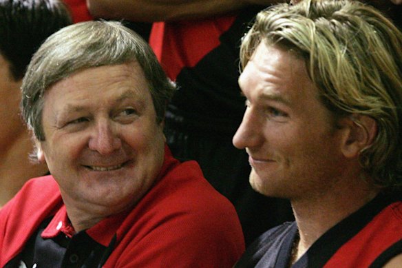 Kevin Sheedy and James Hird were a formidable duo as coach and captain of the Bombers at the turn of the century.