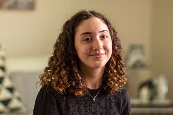 Iman, 18, has just finished year 12 at St Albans College. She and her family moved to Australia in 2015 after fleeing Syria.