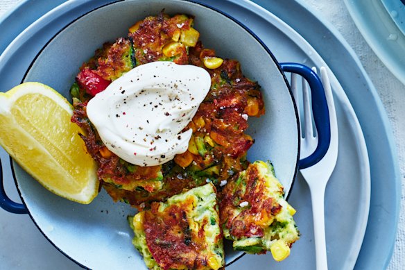Adam Liaw’s everything fritters.