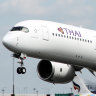 The writer’s flight returned to Sydney shortly after take off.