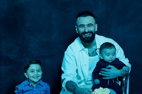 Matty Fahd wears own singlet and shirt, Tommy Hilfiger chinos, Malik and Lyon wear Tommy Hilfiger throughout.