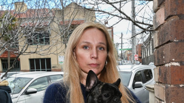 Sharie Harrold lives across the road from the site for the sobering up centre in Collingwood. 