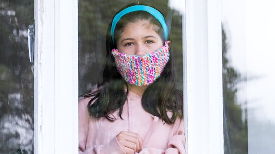 Keira Woods is in isolation at home because a school class mate tested positive for COVID 19 at Willoughby Girls High.