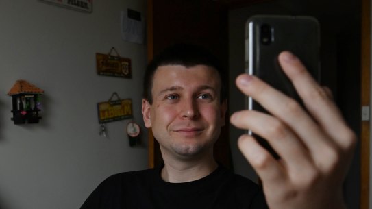 Jordan van Etten submitted a video CV using his mobile phone and an app as part of a job application.