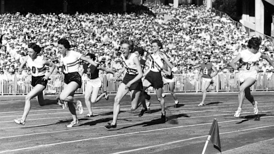 “Betty forged to the front in the last strides of a photo finish.”