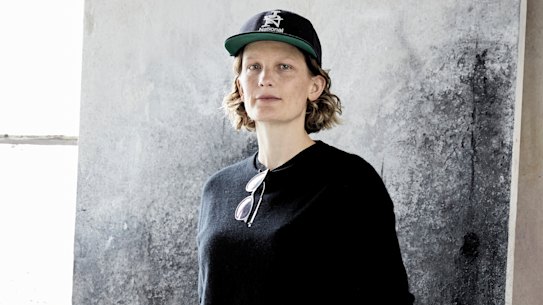 Elizabeth Gadsby is always sporting a baseball cap when she is in the workshop.