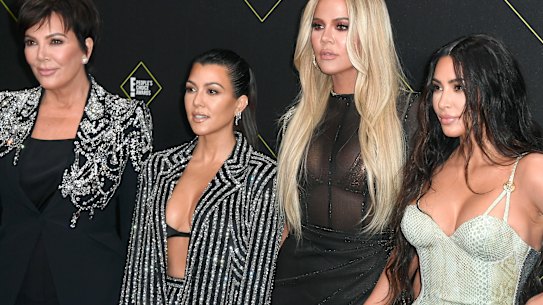 Sister act ... (from left) Kris Jenner with daughters Kourtney Kardashian, Khloe Kardashian and Kim Kardashian West.