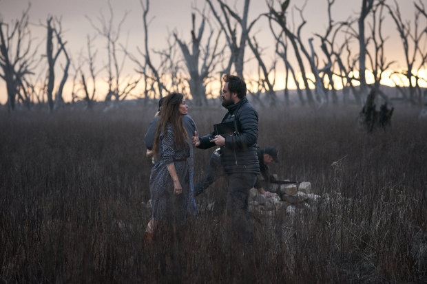 Justin Kurzel directs his wife Essie Davis, who plays Ellen Kelly. 