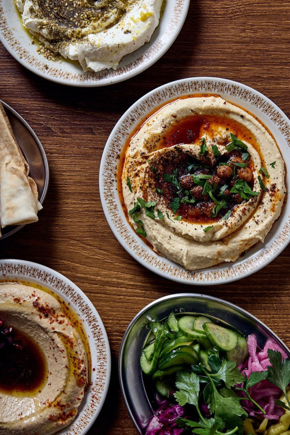 Plenty of dips to choose from.