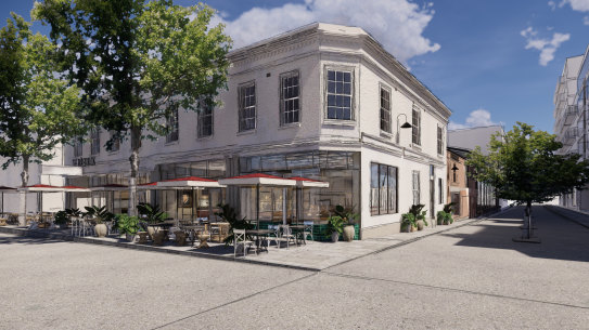 An artist’s impression of the finished bar.