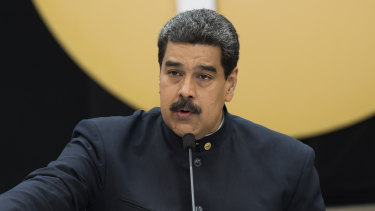 Defiant: Venezuelan President Nicolas Maduro.