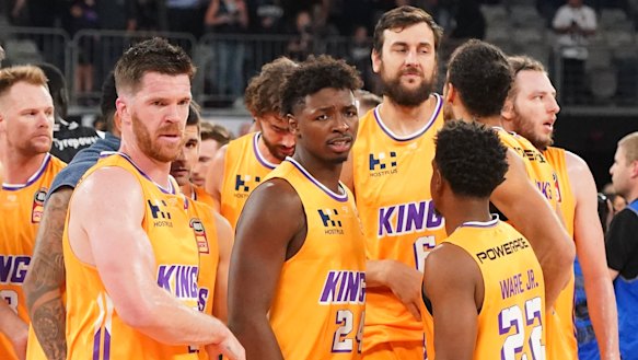 The Kings leave the court after their 'horrible' loss on Monday night.