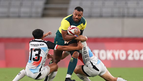 Samu Kerevi played for Australia’s sevens team at the Tokyo Olympics.