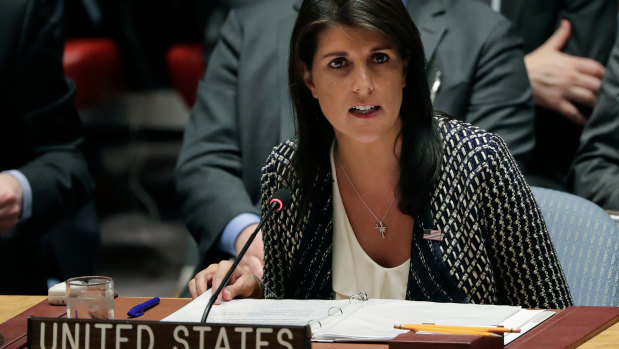  Nikki Haley, US ambassador to the United Nations, says no further proof is needed that the UN is 'hopelessly biased' against Israel.