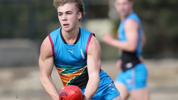 Ryley Sanders, one of this year’s brightest draft prospects, is in North Melbourne’s sights.