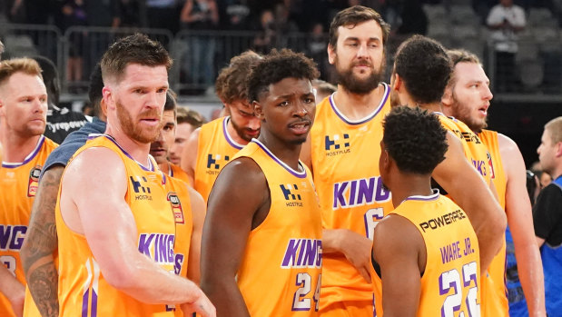 The Kings leave the court after their 'horrible' loss on Monday night.