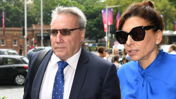 Michael Cranston arrives at the Downing Centre court in Sydney on Wednesday. 