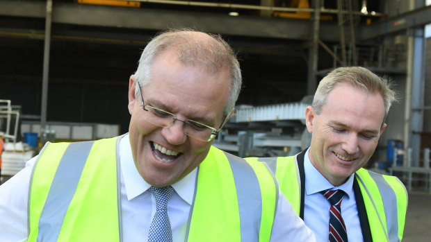 Prime Minister Scott Morrison, left, and Immigration Minister David Coleman.