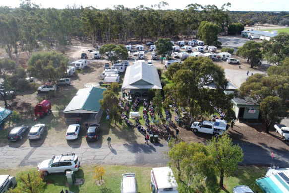 An aerial view of Quambatook in north-west Victoria.