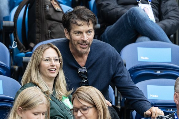 Harry Connick Jr with daughter Georgia at the 2025 Australian Open.