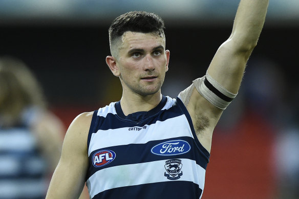 Mark O'Connor has been elevated to Geelong's leadership group. 