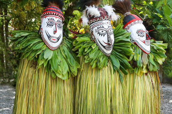 Tami islands welcome ceremony.