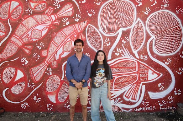 Brisbane Street Art Festival co-directors Lincoln Savage and Joelle Wong.