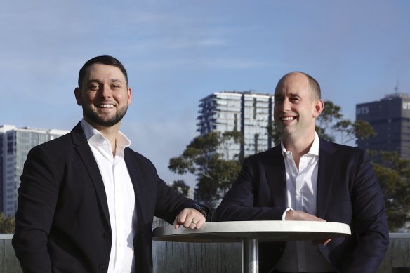 TechLend co-founders Aaron Bassin (L) and Nick Jacobs (R) .