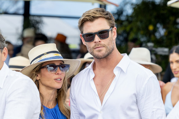 Elsa Pataky, co-founder of Purely Byron and husband Chris Hemsworth. 