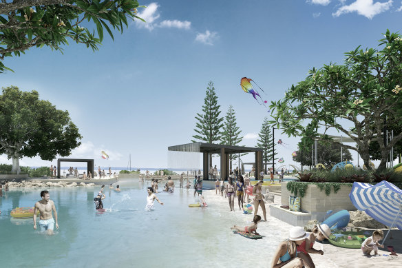 A 2018 concept image for part of the Toondah Harbour project.