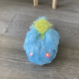 After its first evolution, Rizmo sticks its tail out.