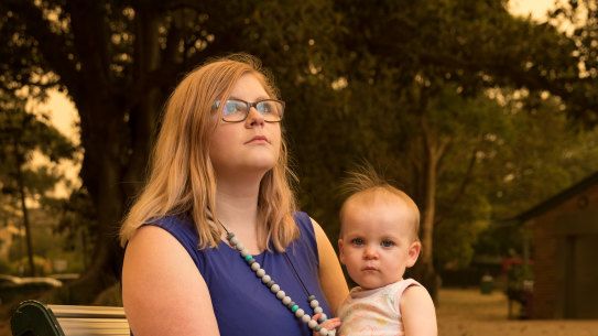 Louise Burke, who has asthma, wonders if she and daughter Isabella can endure a summer of bushfire smoke.