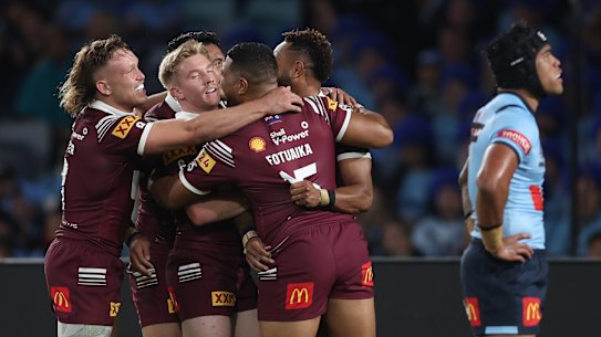 Hamiso Tabuai-Fidow celebrates.