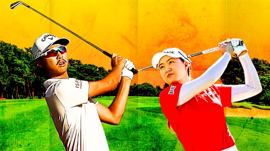 Min Woo and Minjee Lee.