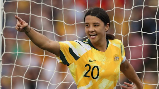 Matildas captain Sam Kerr is one of the game's most recognisable faces and could be taking part in a home World Cup in 2023 if Australia's bid is successful.