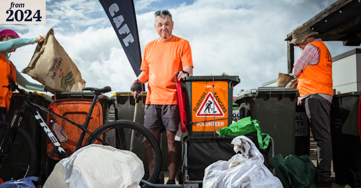 Torquay volunteer rubbish collector a litter-picking champion