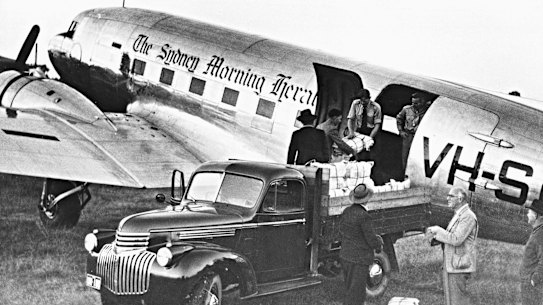 The Herald had its own DC3 aircraft to fly papers to remote areas.