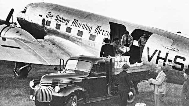 The Herald had its own DC3 aircraft to fly papers to remote areas.