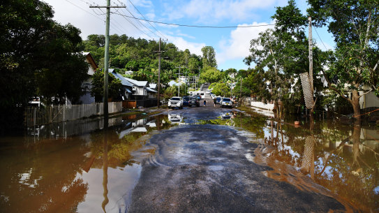 The aftermath of flooding in Lismore, NSW. 
