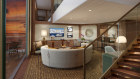 The just-launched Seabourn Venture has two double-storey Wintergarden Suites suitable for up to four guests each.
