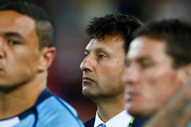 Laurie Daley and the Blues come to terms with another series defeat, this time in 2017. He lost his job later that year.