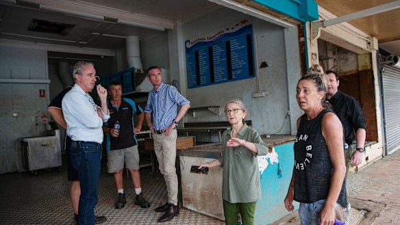 Member for Lismore Janelle Saffin (second from right) said her community is facing a humanitarian disaster.