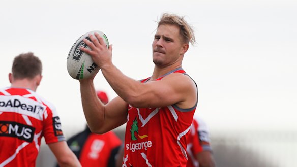Jack de Belin remains the fittest middle forward at the Dragons.