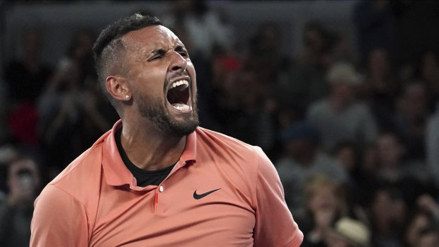 Kyrgios is still wearing his heart on his sleeve.