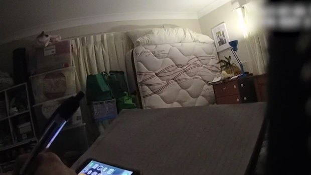 Police footage of the Toowoomba home after members of the congregation were arrested. 